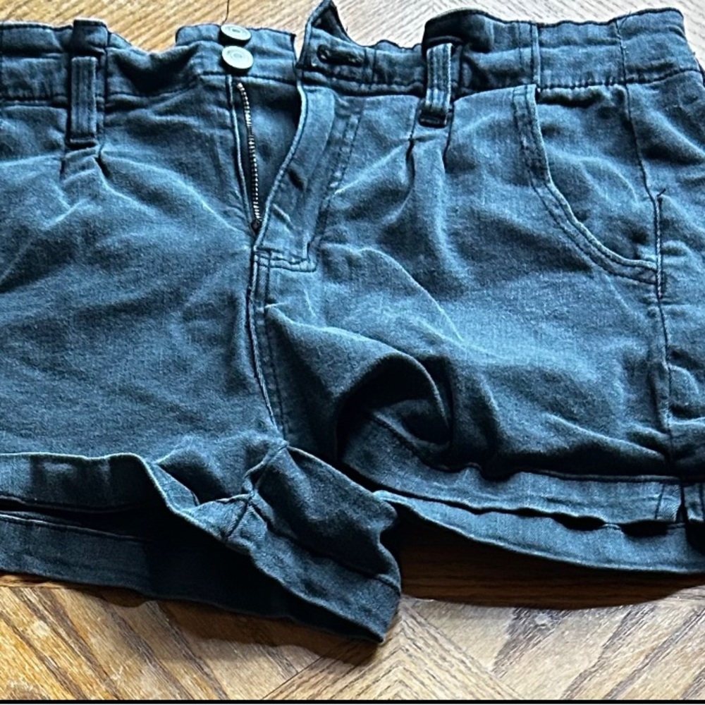 Black Jean shorts